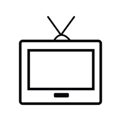 Tv icon vector for web and mobile app. television sign and symbol. Vector illustration. EPS file 64.