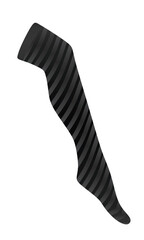Striped long socks. vector illustration