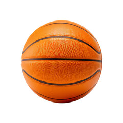 basketball ball isolated on transparent and white background. Ideal for use in advertising. Generative ai