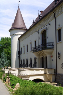 Károlyi castle in Carei, Romania. Built originally as a fortress around the 14th century, it was converted to a castle in 1794, undergoing further transformations during the 19th century	