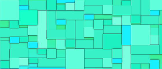 green and blue Shapes form a Futuristic abstract background