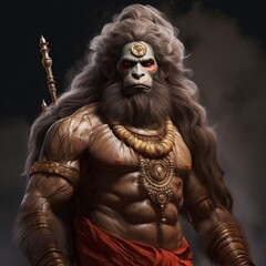 Divine Hanuman: Reverence and Devotion in Religious Imagery