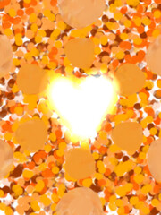 heart shaped confetti