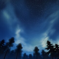 Fototapeta premium Night sky with stars