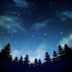 Night sky with stars