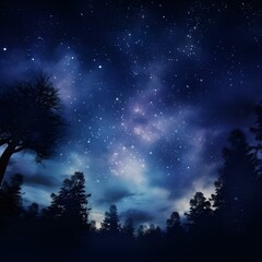 Night sky with stars