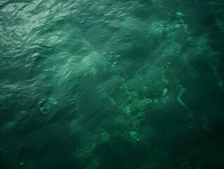 Fototapeta na wymiar Green water background deep