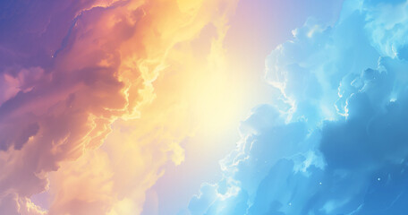 Pastel-colored sky with soft clouds, ideal for background or wallpaper.