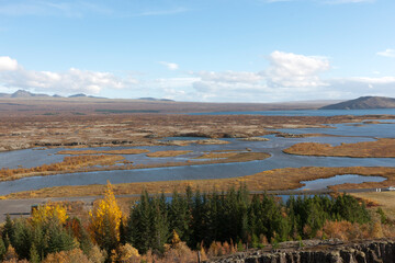 Iceland. Landscape on a sunny summer day.