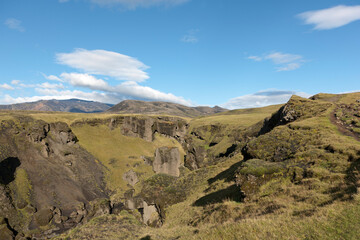 Iceland. Landscape on a sunny summer day.