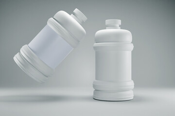 Large big for water Bottle  realistic mockup