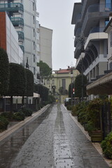 Grado bei Regen, Italien, Insel