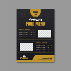 food menu template Restaurant Fast Food Flyer Design