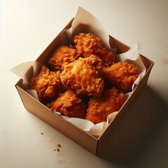 crispy fried chicken in a box