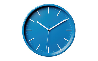 Midnight Blue Clock isolated on transparent Background