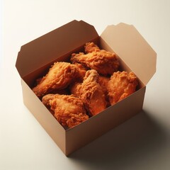 crispy fried chicken in a box