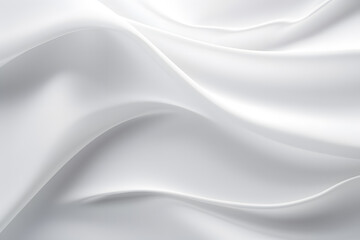 Naklejka premium Curved Satin Harmony White and Grey Fabric Waves