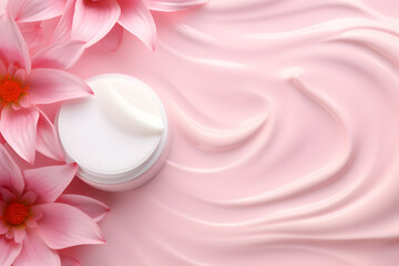 Obraz na płótnie Canvas Beauty Cream with Copy Space