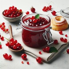 red currant jam with cranberry