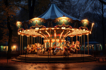 carousel at night
