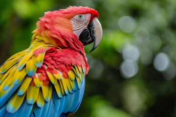 Obraz premium A colorful fantasy animals. Beautiful extreme close-up. exotic nature background and texture. Concept of natural splendor. bright animal.
