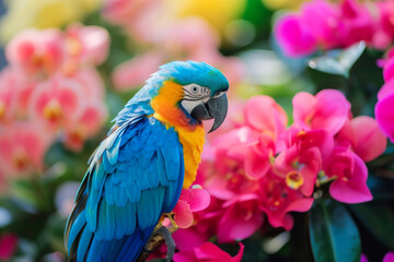 A colorful fantasy animals. Beautiful extreme close-up. exotic nature background and texture. Concept of natural splendor. bright animal.