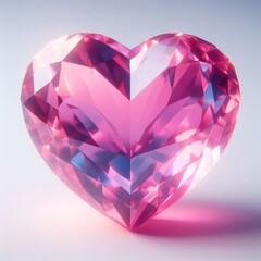 Naklejka na ściany i meble crystal heart with diamonds