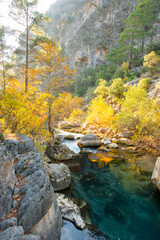 Yazili Canyon ( Yazili Kanyon )  is in the Sutculer, Isparta,with its lakes and the picturesque views of the area, and also the rich variety of flora and fauna.