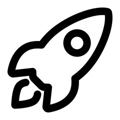 A jet icon on white background