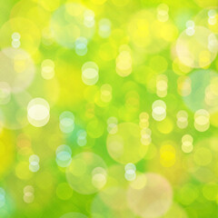 Fototapeta premium Green bokeh background. Perfect for Party, Anniversary, Birthdays, and various design works