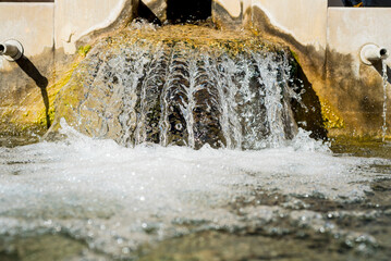 Pure water fountains in Letur, Albacete, Spain - 728793303