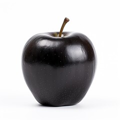 Black apple  isolated on white background