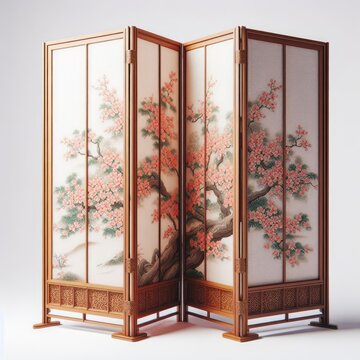Folding Chinese partition screen
