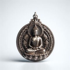 Fototapeta na wymiar thai religious amulet of a small buddha with magical properties