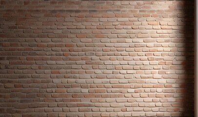 red brick wall texture, resource for design, with gradient soft light from window, brick background