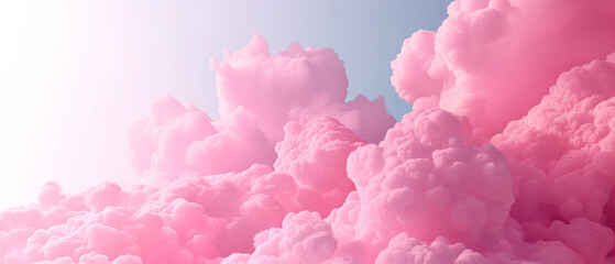 Fototapeta premium Pink clouds background