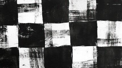 Abstract pattern consisting of monochrome squares, creating a monotype design.