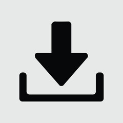 Download icon. Download symbol. Flat design. Stock - Vector illustration. Eps file 79.