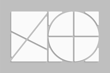 Template collage of eight frames, images, photo