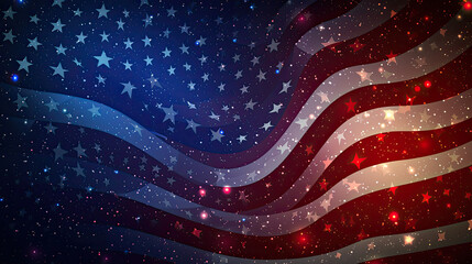 Abstract Fourth of July America Memorial day Veterans Day background - obrazy, fototapety, plakaty