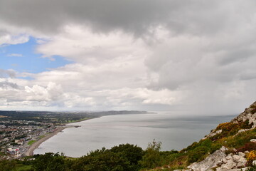 Fototapeta na wymiar View from Bray head, Bray, County Wicklow, Ireland