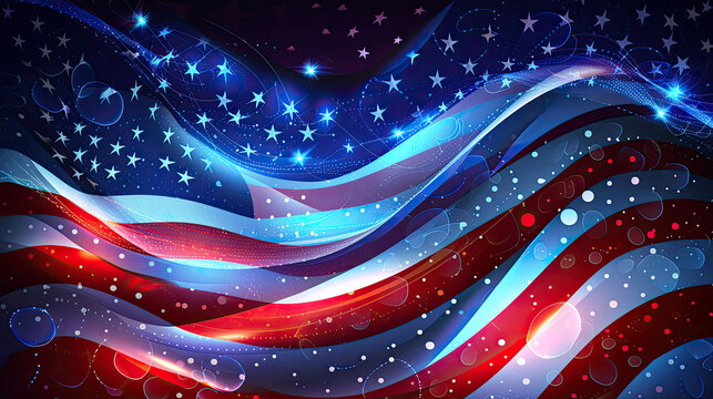 Abstract Fourth of July America Memorial day Veterans Day background