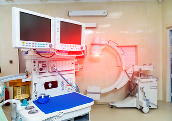 Medical equipment in the hospital room