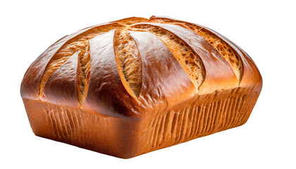 Loaf of bread isolated on transparent background.