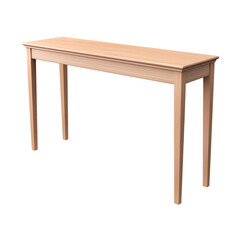Fototapeta premium Entryway Table. Scandinavian modern minimalist style. Transparent background, isolated image.