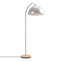 Floor Lamp. Scandinavian modern minimalist style. Transparent background, isolated image.