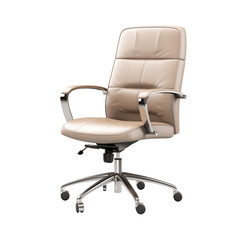 Office Chair. Scandinavian modern minimalist style. Transparent background, isolated image.