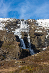 Waterfall Rjukandafoss, Iceland