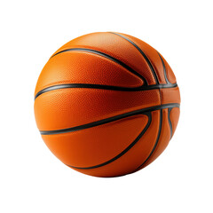 3d rendering illustration of basketball ball isolated on transparent background
