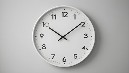 Minimalistic Wall Clock Displaying Ten Past Ten